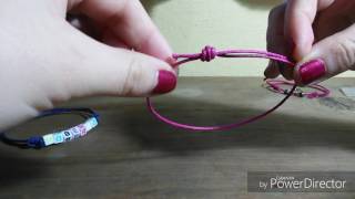 Como hacer un nudo corredizo para pulsera o collar [upl. by Libbna]