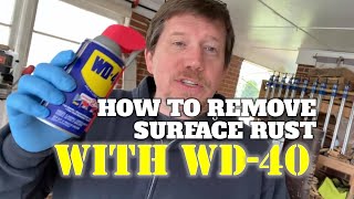 How To Remove Surface Rust With WD40 [upl. by Neve]