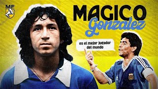 Who is Magico Gonzalez quotThe best player in the worldquot according to Maradona 🤯 [upl. by Htebharas]