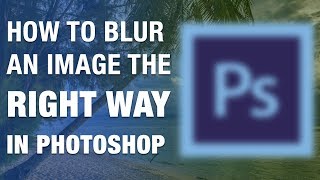 Photoshop  How to Blur Background of Photo Fast Tutorial [upl. by Dareg]