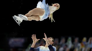 Knierim and Fraziers monster free skate takes US Nationals by storm  NBC Sports [upl. by Elawalo]