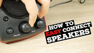 How to EASY connect Logitech 21 speakers [upl. by Ophelie]