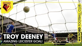 TROY DEENEY  AMAZING LASTMINUTE GOAL V LEICESTER SENDS WATFORD TO WEMBLEY [upl. by Tilden]