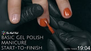 How To Apply Gel Polish StarttoFinish Real Time [upl. by Tdnaltroc]