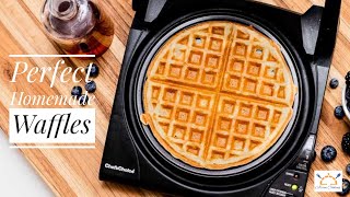 Perfect Homemade Waffles  Easy and Crispy Homemade Waffles Recipe  Asian Cooking [upl. by Notseh]