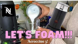 How To Foam Milk With Aeroccino 3 Make Coffee With Foam Tips amp Tricks  Easy Foamed Latte Recipe [upl. by Child]