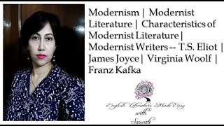 Modernism modernist literature modernist writers TS Eliot James Joyce Virginia Woolf ugcnet [upl. by Fiden]