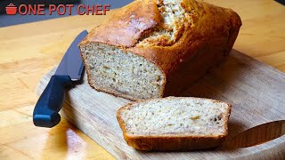 3 Ingredient Banana Bread  One Pot Chef [upl. by Viens217]