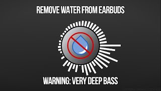 Sound to Remove Water From EarbudsAirPods  ACTUALLY WORKS [upl. by Alduino417]