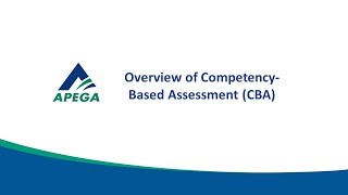 1 Overview of CompetencyBased Assessment CBA [upl. by Narine]