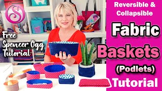 Fabric basket tutorial [upl. by Ashia708]