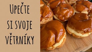 Recept na domácí karamelový větrníky  rady od cukrářky [upl. by Flanders]