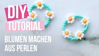 DIY Tutorial  Wie man eine Blume aus Perlen macht ♡ DIY [upl. by Iht]