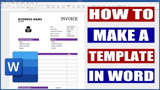 How to create a template in Word  Microsoft Word Tutorials [upl. by Buschi]