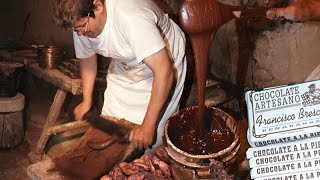 CHOCOLATE artesano del siglo XIX Receta y elaboración tradicional a la piedra  Documental [upl. by Niamjneb308]