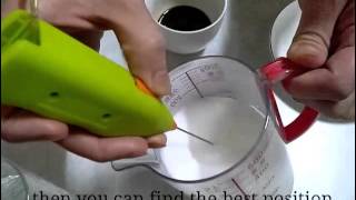 How To Make Latte Art with Mini Milk Frother [upl. by Arehs]