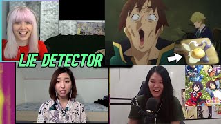 Kazuma Cant Lie Against the Lie Detector  Konosuba  Reaction Mashup [upl. by Leeda503]