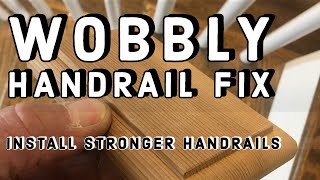 How To Fix A WOBBLY Handrail [upl. by Argyres]