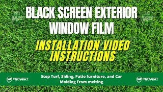 How to install Anti Reflective Window Film for turf and Siding [upl. by Lamak]