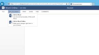 Microsoft Office Online Word Create A New File [upl. by Giraldo]