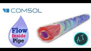 Comsol Flow inside pipe [upl. by Michiko]