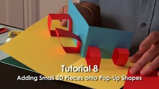 PopUp Tutorial 8  Adding Small 3D Pieces onto PopUp Shapes [upl. by Powe]