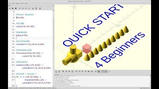 OpenSCAD Tutorial  Beginners Quickstart [upl. by Capp]