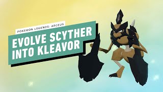 Pokemon Legends Arceus  How To Evolve Scyther Into Kleavor [upl. by Kirit]