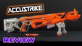 REVIEW Nerf Accustrike Raptorstrike Unboxing Review amp Firing Demo [upl. by Anerac]