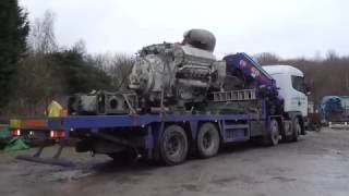 Napier Deltic engines arrive at the Anson Engine Museum [upl. by Adnilema150]