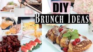 3 Easy Brunch Recipes Vanilla French Toast Cheesy Baked Eggs Candied Sausage  MissLizHeart [upl. by Wallis366]