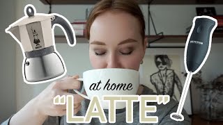 HOW TO MAKE A quotLATTEquot AT HOME moka pot  frother [upl. by Sisenej]