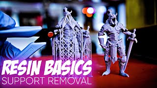 Resin 3D Printing Basics  How to Remove Supports [upl. by Hassi]