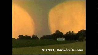 Seward NE tornado  June 13 2001 unedited version [upl. by Yecrad351]