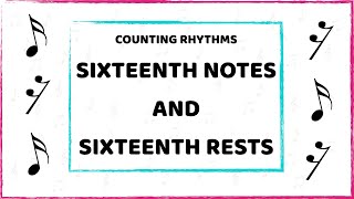 Counting rhythms Sixteenth notes and rests [upl. by Ranice]