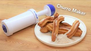 This Churrera Churro Tool makes amazing deep fried churros [upl. by Melamed796]