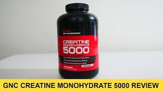 GNC Pro Performance Creatine Monohydrate 5000 Review [upl. by Golliner848]