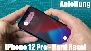 Apple iPhone 12 Pro Hard Reset bei Funktionsverlust od Fehlfunktionen Smartphone Neustart Anleitung [upl. by Otto785]