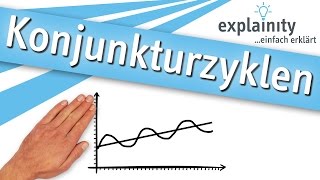 Konjunkturzyklen einfach erklärt explainity® Erklärvideo [upl. by Heyes]