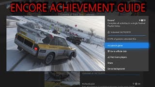 Forza Horizon 4 ENCORE Achievement Guide  RAREST FH4 ACHIEVEMENT [upl. by Zetnas]