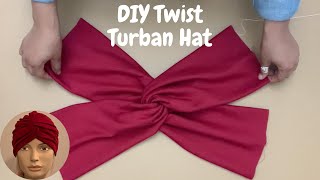 How to Make a Twist Turban Hat  DIY Turban Hat Sewing Pattern Tutorial [upl. by Idnar151]