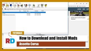 TUTORIAL How to Install Mods in Assetto Corsa [upl. by Hsirrehc]