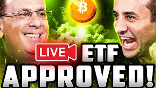 LIVE THE BITCOIN SPOT ETF WAS JUST APPROVED [upl. by Holleran]