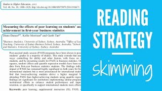 Reading Strategy Skimming [upl. by Thom]