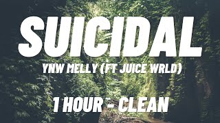 YNW Melly  Suicidal ft Juice WRLD 1 HOUR  CLEAN [upl. by Meredith673]