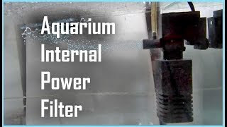 How To Use Aquarium Filter  Internal Power Filter [upl. by Freiman]