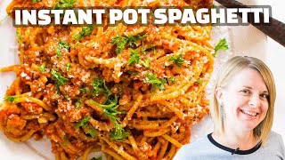 EASY Instant Pot Spaghetti Recipe  Perfect for Beginners [upl. by Eixel]