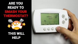 How to Program a Honeywell Thermostat [upl. by Ativ776]