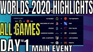 Worlds 2020 Day 1 Highlights ALL GAMES Group Stage Main Event  Lol World Championship 2020 [upl. by Bram]