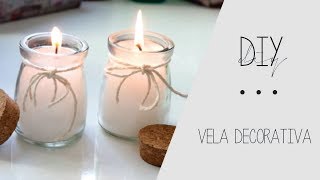 Como fazer vela Decorativa Aromatizada Caseira [upl. by Atolrac202]